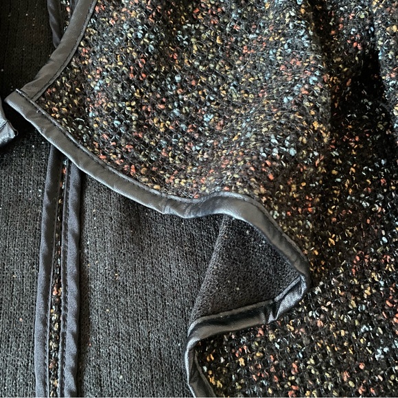 Daniel Rainn rainbow speckled blazer with faux leather trim - Picture 5 of 8